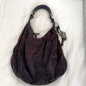 Brown Juicy Couture Suede Shoulder Bag
